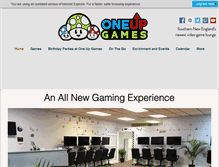 Tablet Screenshot of oneupgames.net